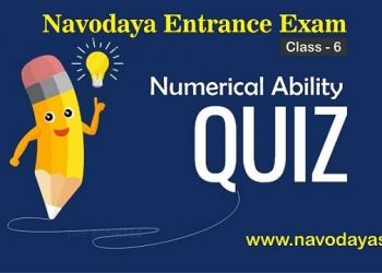 Navodaya School Exam class 6 Math quiz