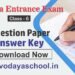 Navodaya Entrance Exam JNVST Class 6 question paper 2023 with answer key