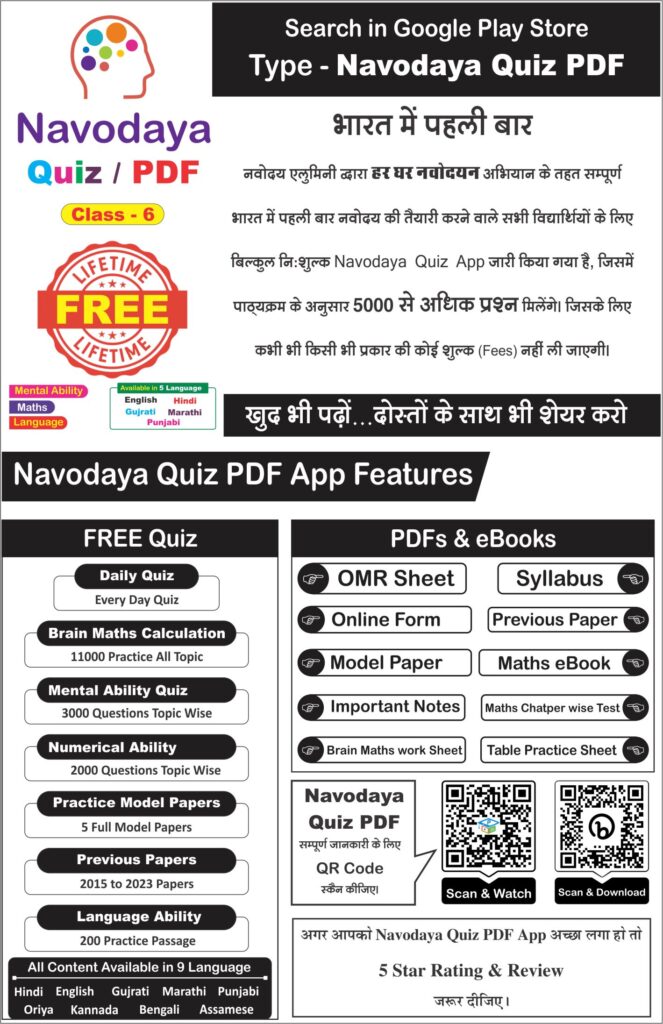 Navodaya Quiz PDF