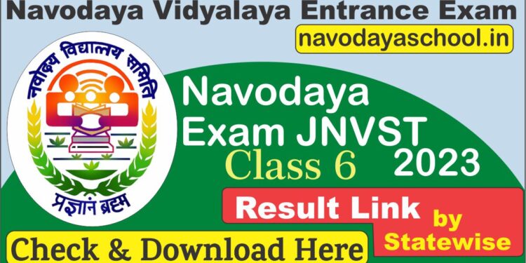 Navodaya Class 6 Result 2023 Check JNVST Result State-wise