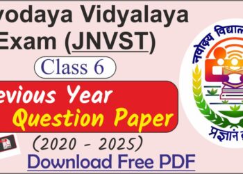 Navodaya vidyalaya exam class 6 previous year question paper pdf